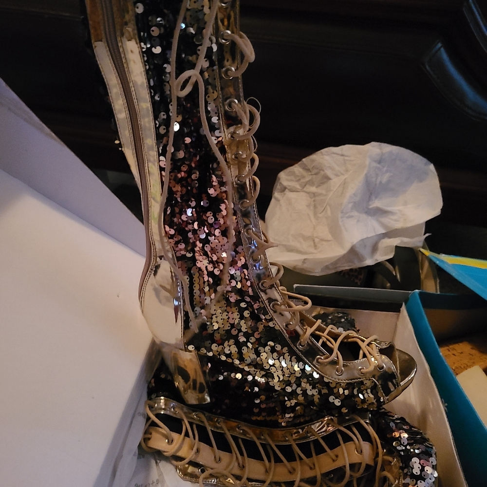 Glitter Boots